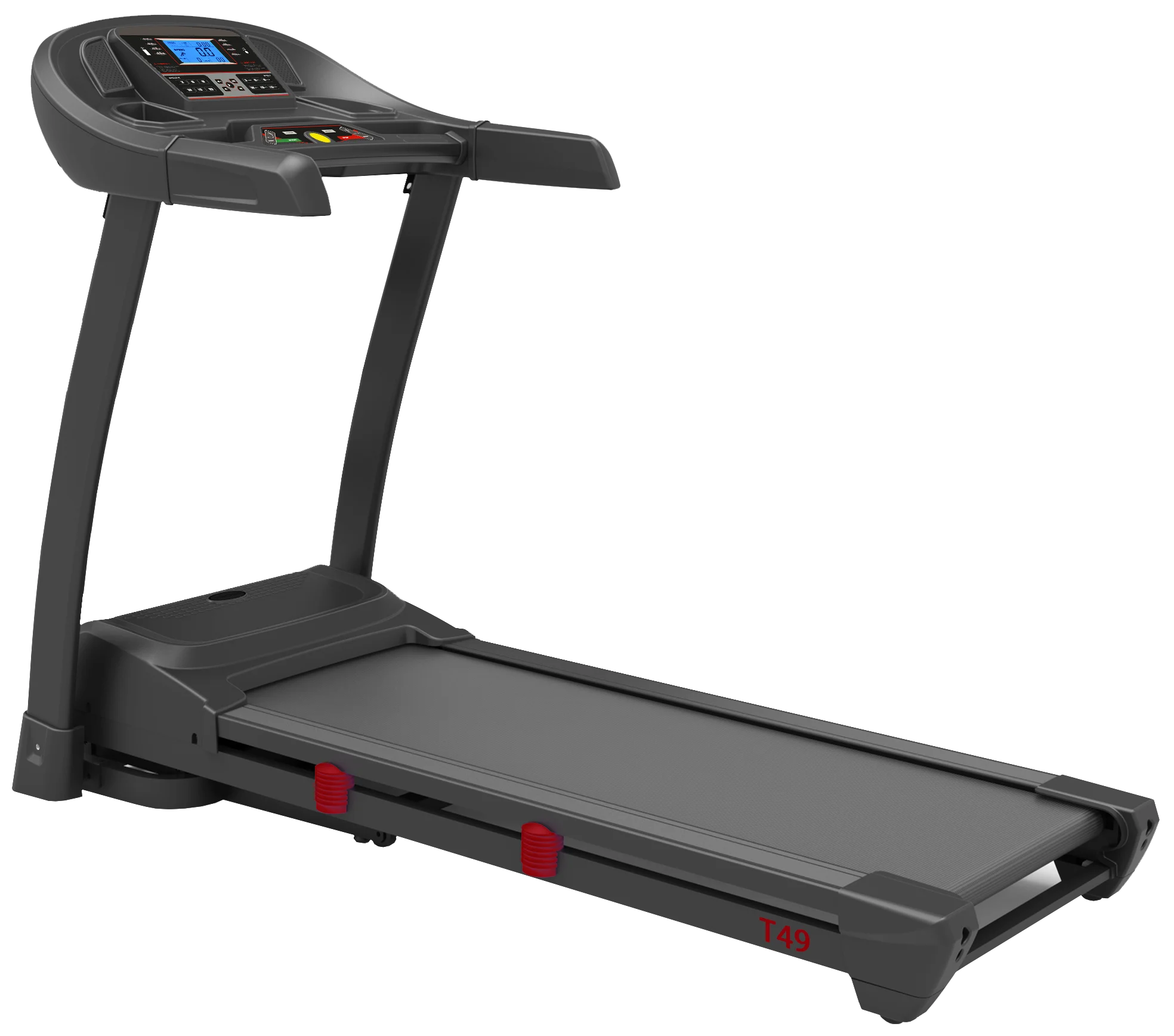 Hot sale 48*140cm body strong office running surface LCD monitor folding motorized sports equipment treadmill