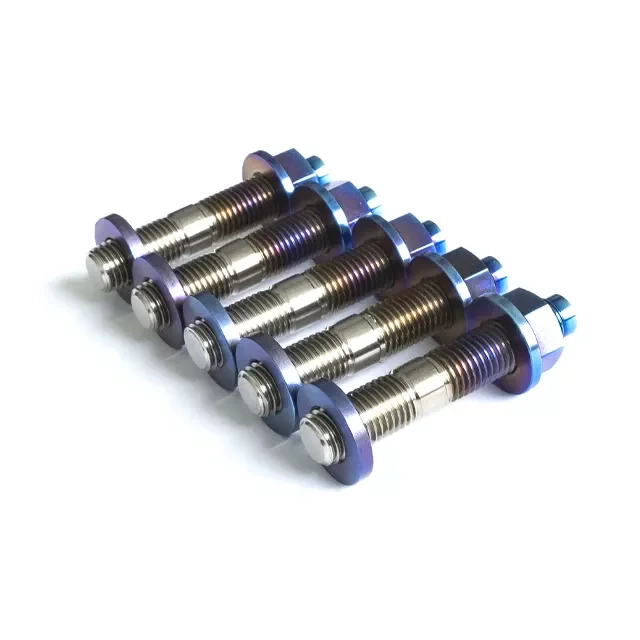 Titanium Exhaust bolt kit sets Precision custom titanium automotive exhaust pipe kit bolts, nuts and washers