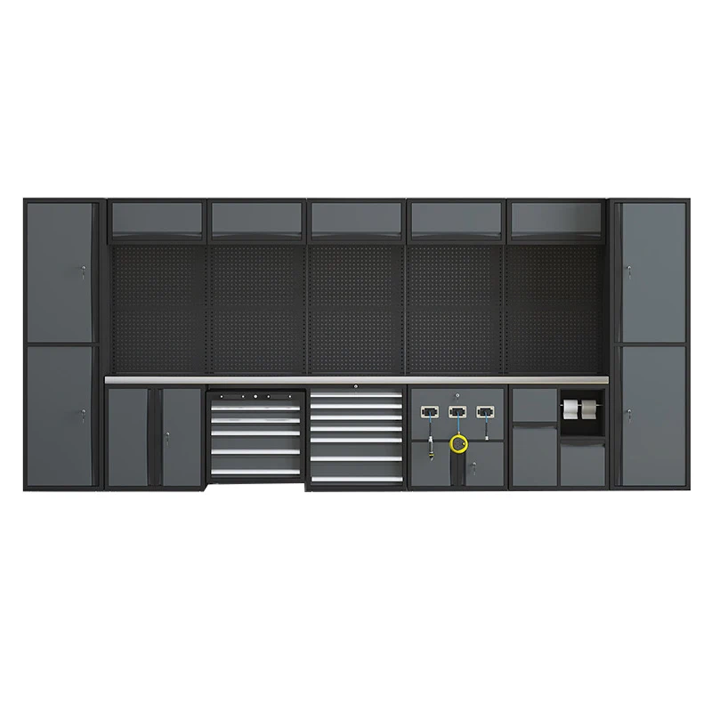 Durable Steel Cabinets Garage Workbench Design Tool Storage Cabinet Drawer Heavy Duty Tool Chest System Metal