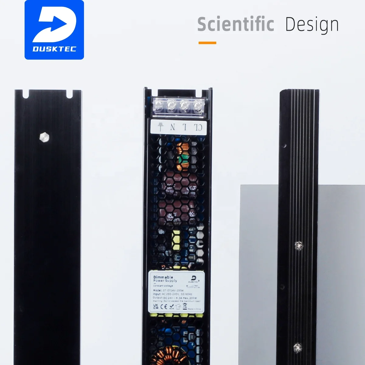  Dusktec линейный 60-300 Вт Входное напряжение переменно тока 220 230 240 вольт до мульти выход постоянного 12V 24V переменный яркости затемнения импульсный источник питания светодиодного