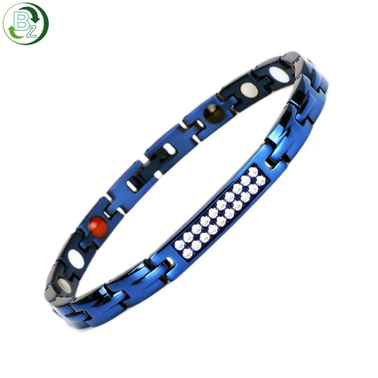 Elegant Womens Bio Magnetic Energy Titanium Therapy Bracelet Pain Relief for Arthritis Carpal Tunnel