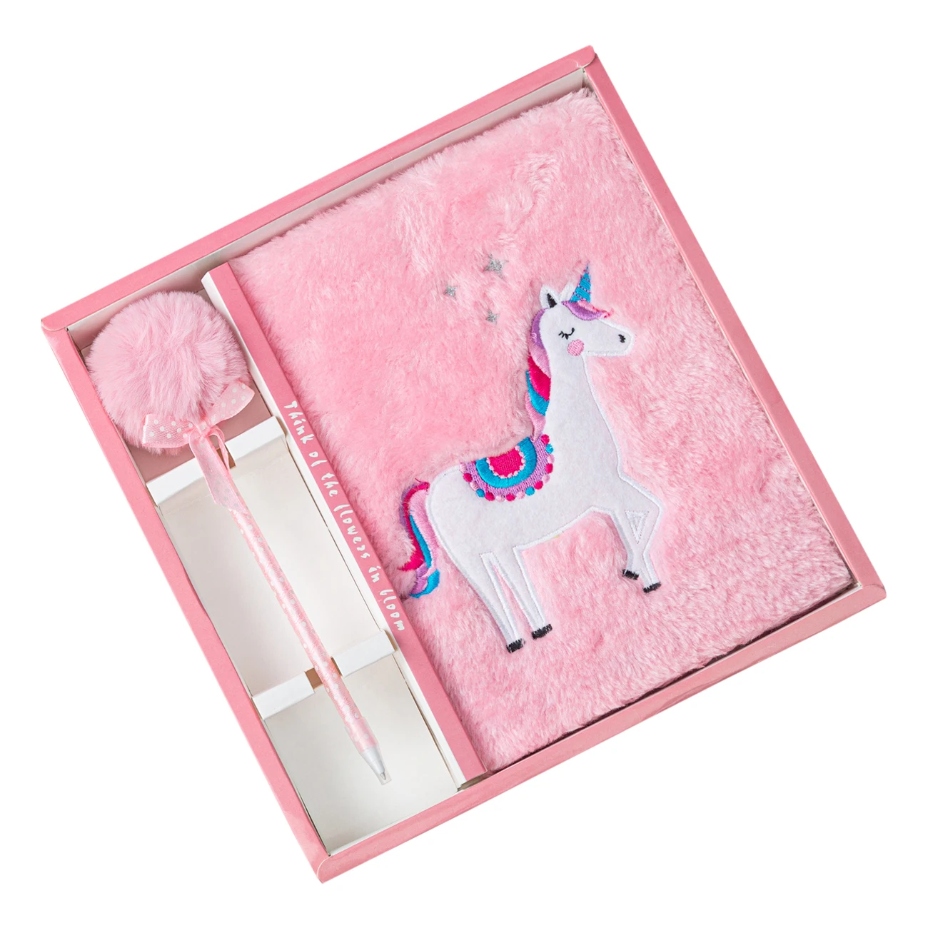 Promotion Children and Girls Christmas Gift Diary Small Horse Journal Unicorn Plush Notebook