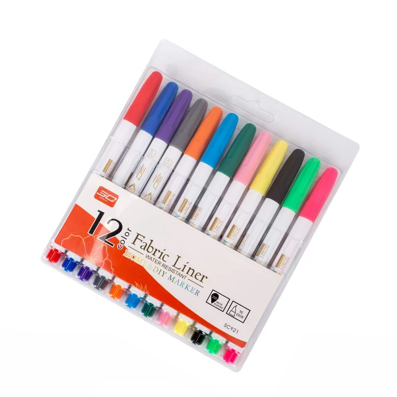 
Professional Manufacture Cheap Colorful Fabric Marker Pen 