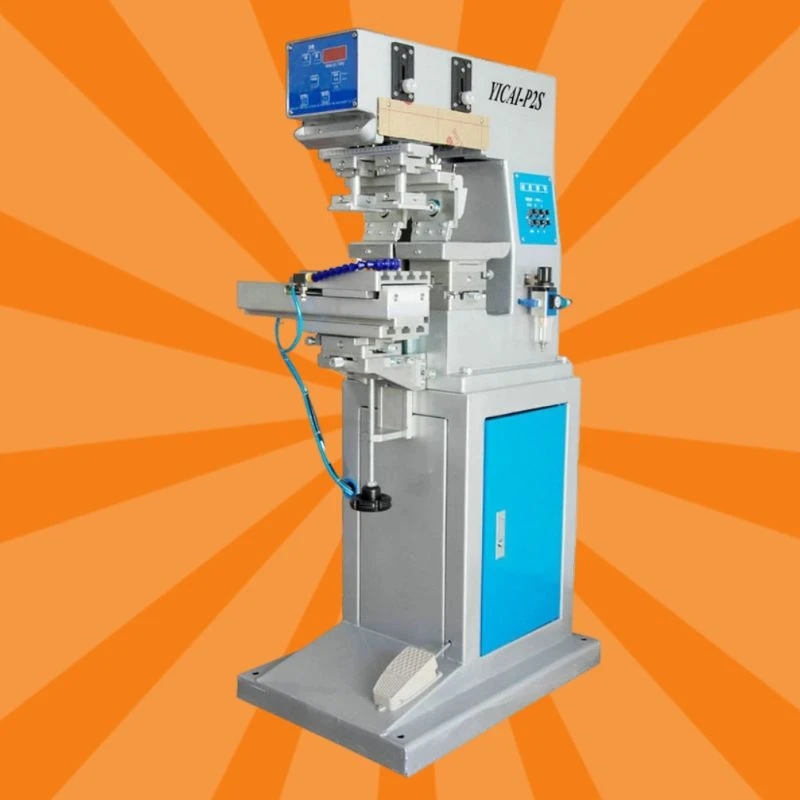 Hot Sale Tampon Printing Machine 2 Color Pad Printer Price 4*4 ink tray 100*100MM