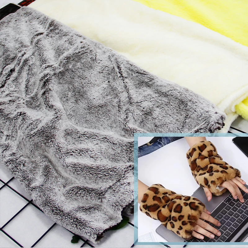 Winter thick and fine plush  jacket material fabric