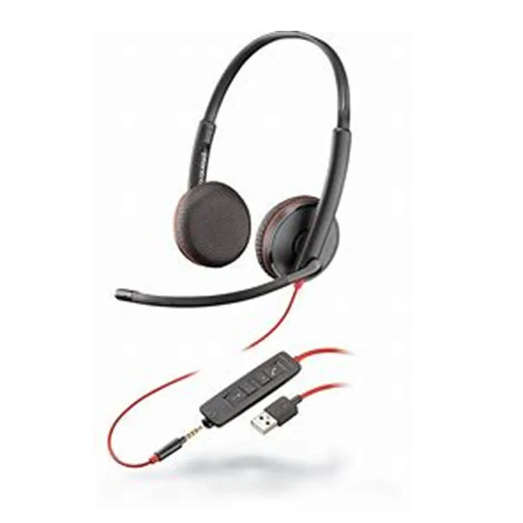 Available BLACKWIRE 3225 Headset plantronics headset noise cancelling the headset