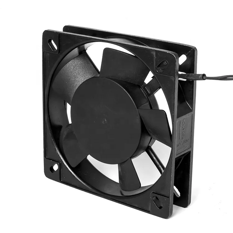 Top selling large plastic AC11025 ball bearing low noise high quality black Axial flow fan