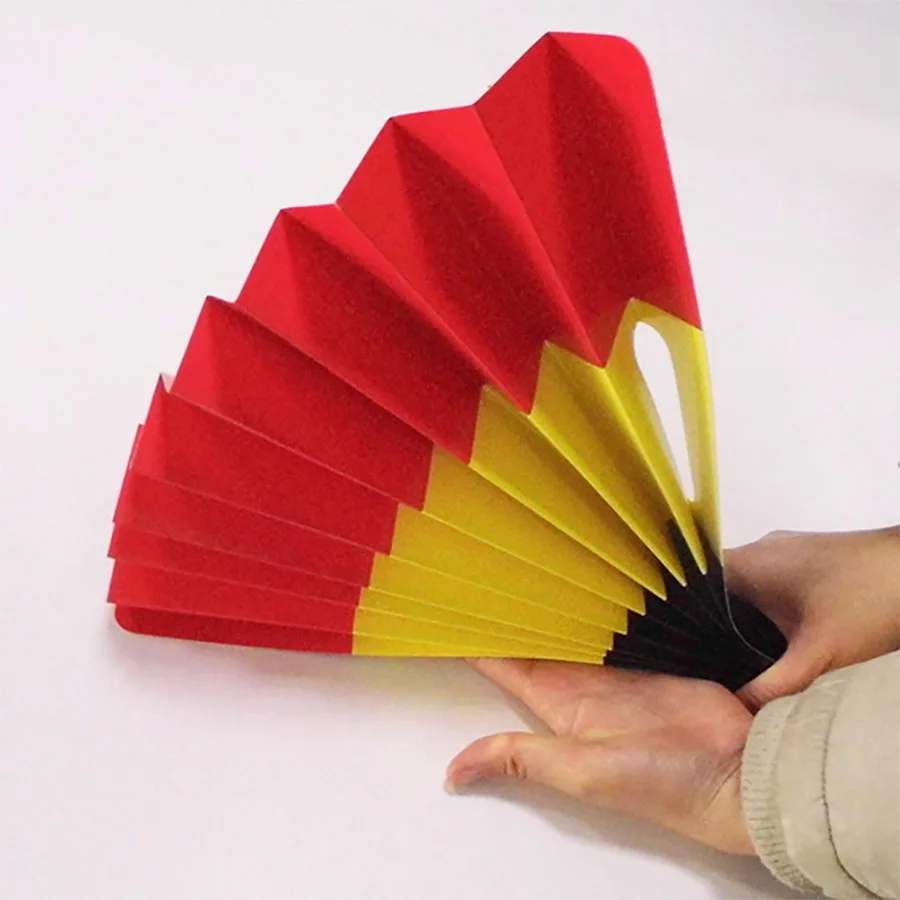 custom cheering paper fan hand clapper stadium noise maker folding fans