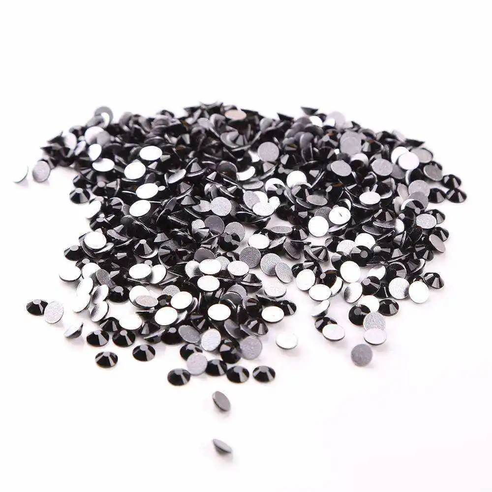 Honor of crystal ss10 High Quality Dark Hotfix Flat Back Nail Rhinestone For Nails DIY