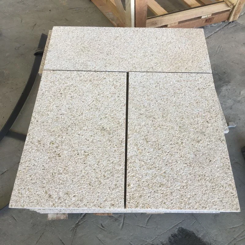 Chinese Natural River Gold Flamed Tile G682 Misty Yellow Granite Stone,G682 Rusty Yellow Granite,G682 Sunset Gold Granite