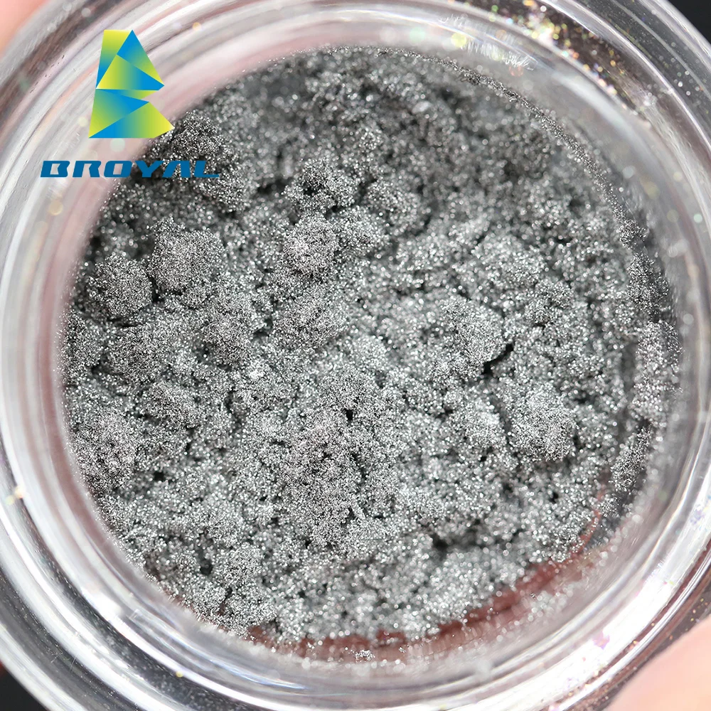 Broyal Aurora Multi Chrome Pigment Automotive Silver White Pearl Luster Pigment for Auto Paint