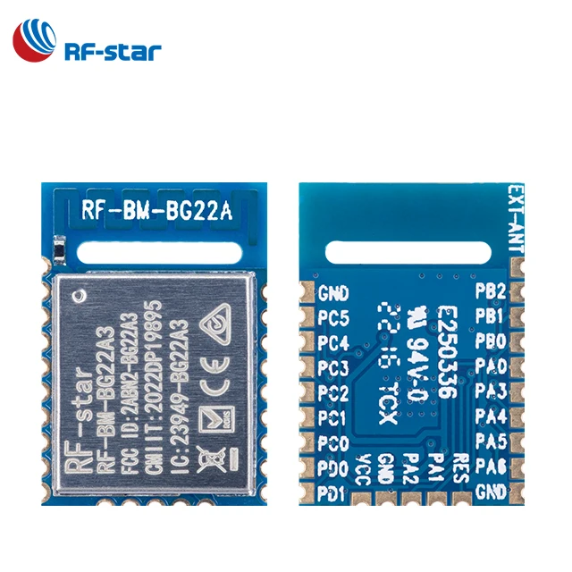 BLE5.2 IoT Cost-effective Silicon Labs 5.0 wireless module 6 dBm AoA AoD EFR32BG22 RF transceiver