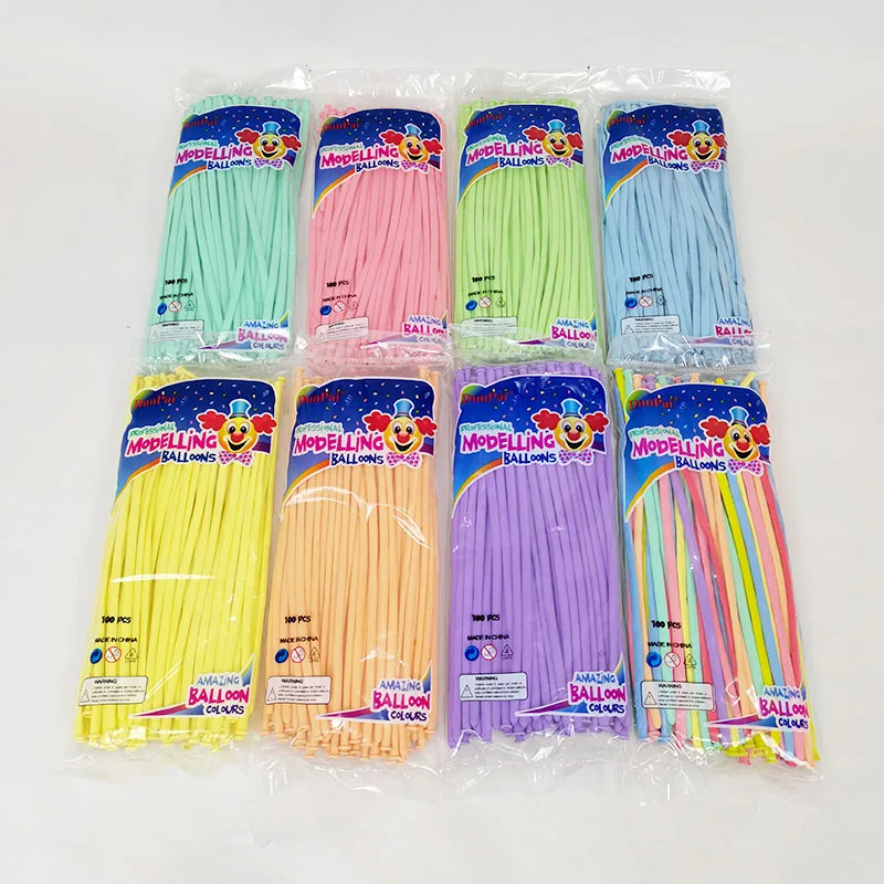 Party decorations Macaron Pastel 260 Modeling DIY long magic latex balloon