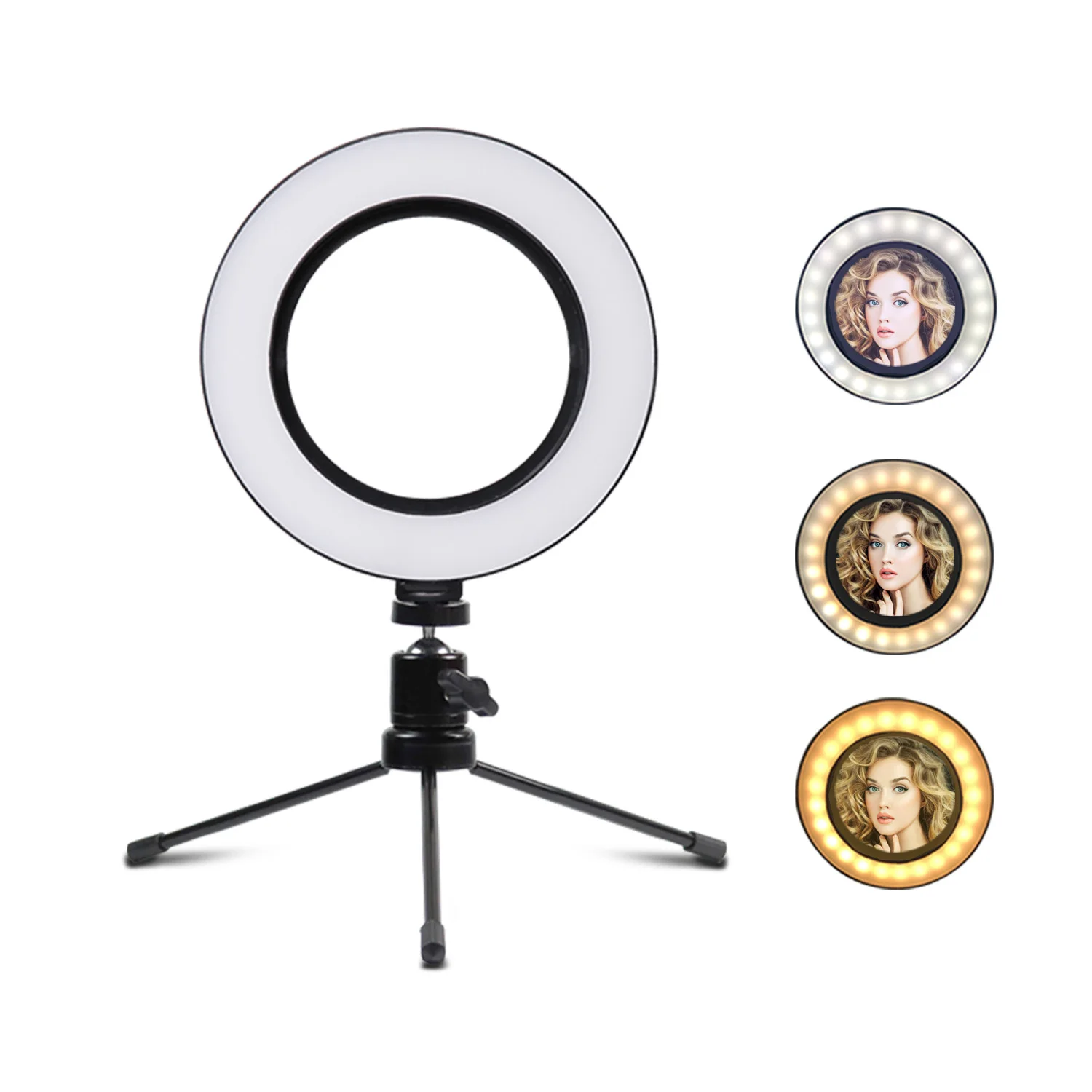 
Factory Manufacture mini 6inch 16cm led circle selfie ring lights aros de luz led para fotos fill light for Tiktok YouTube Video 