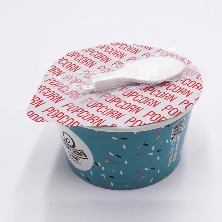 4oz 120ml ice cream paper cup for yogurt packaging