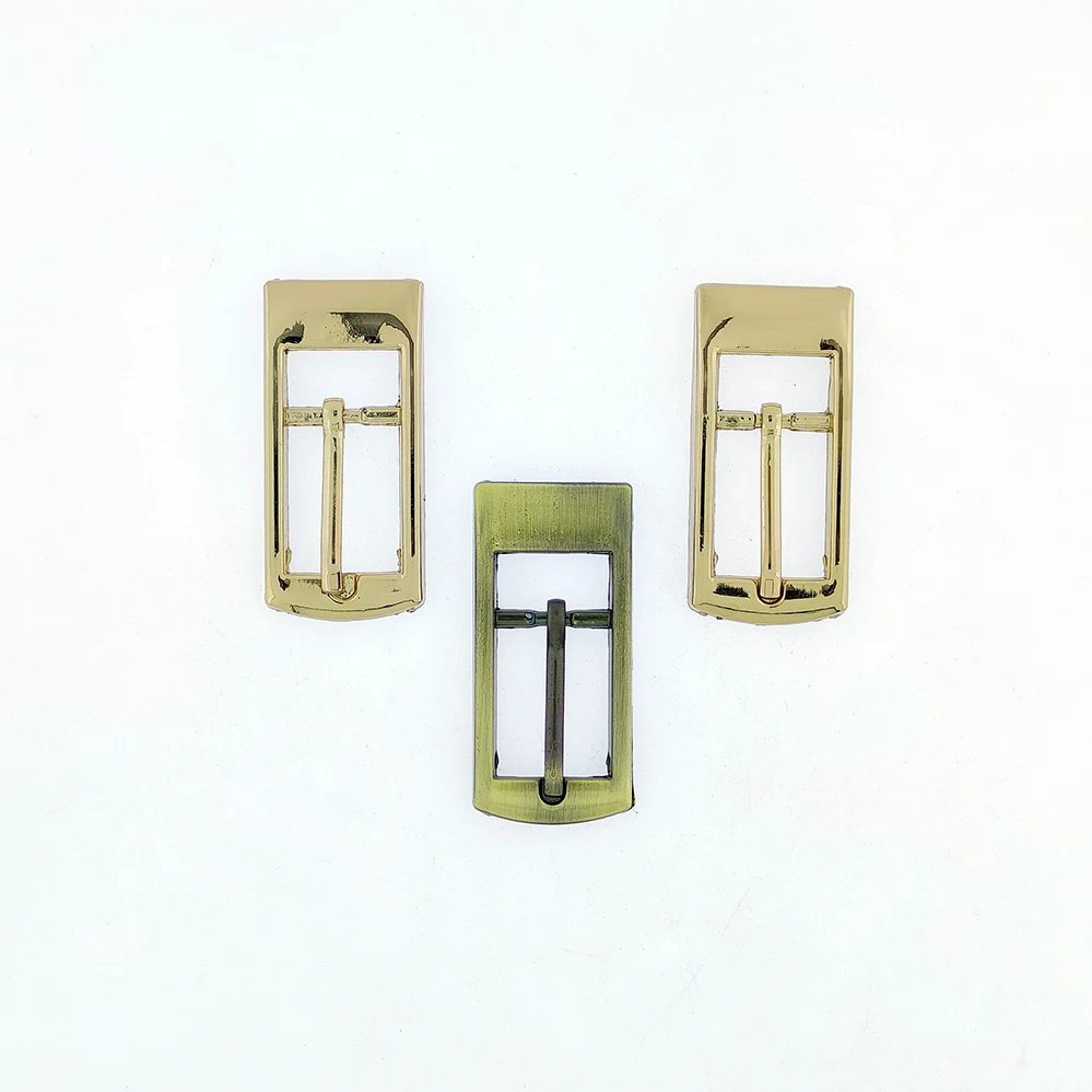 Zinc alloy custom metal needle buckle Material Shiny gold Metal needle roller belt buckle bag buckle