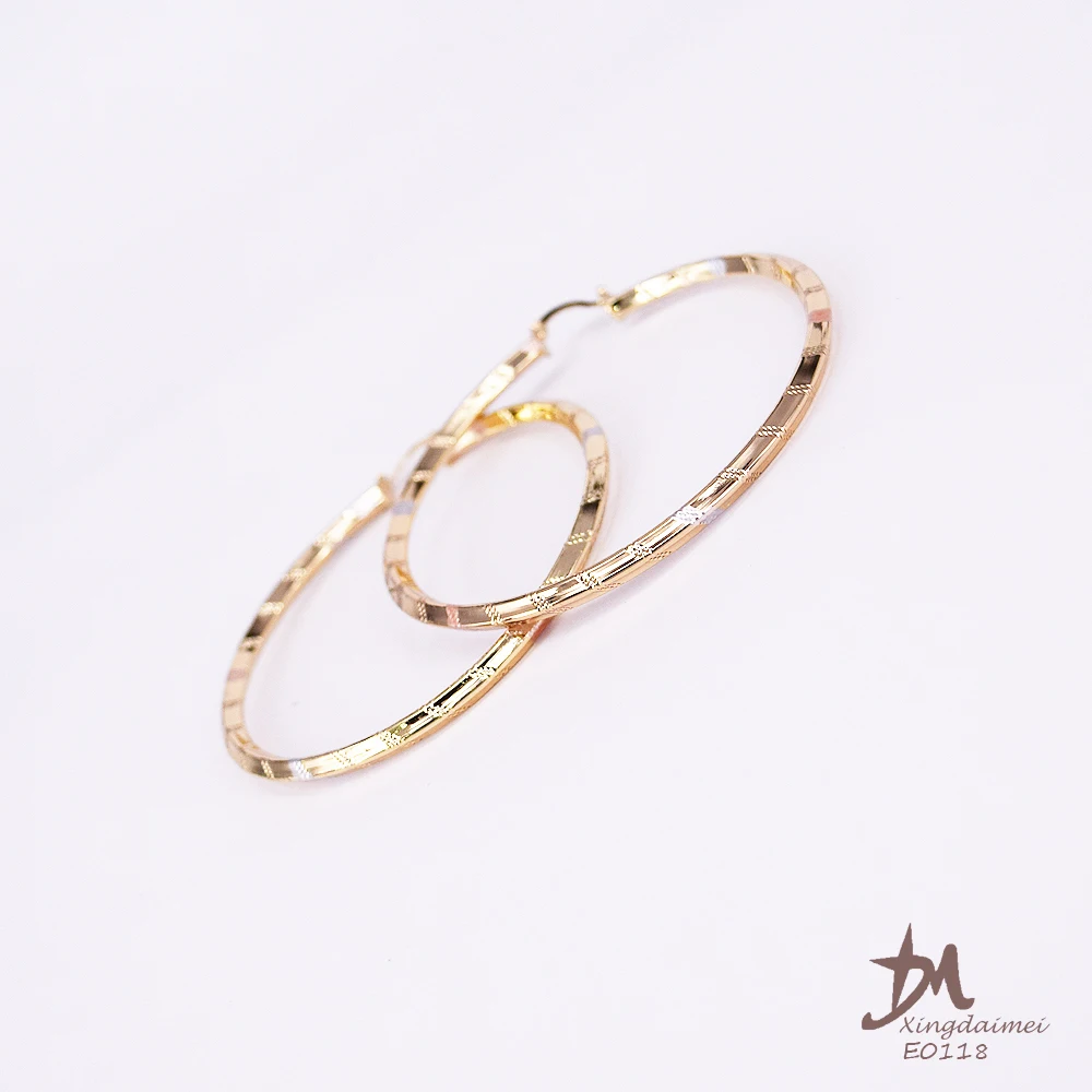 E0118 new latest gold earring designs Fashion jewelry Painted three colors women earrings