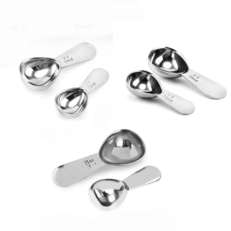 Stainless steel dining metal coffee scoop tea spoon metal stainless