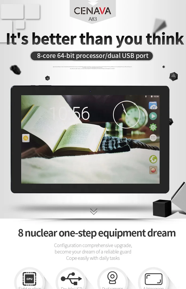 CENAVA A83 A83T планшет на Android 6 0 четыре ядра экран 10 дюймов 2 ГБ + 32
