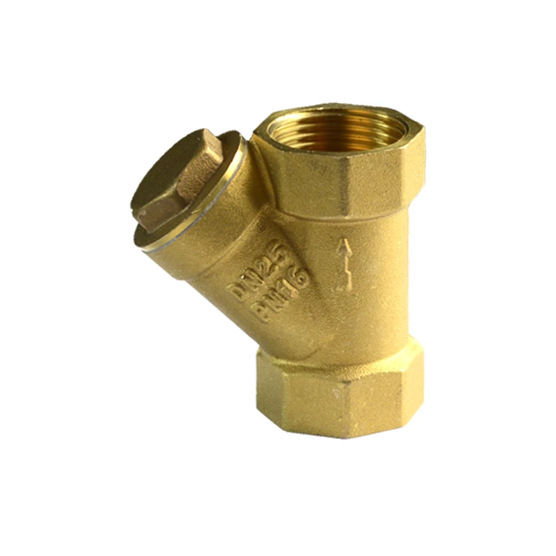 Factory Price DN15 20 25 32 40 50 65mm Female Thread Brass Y Type Filter Strainer