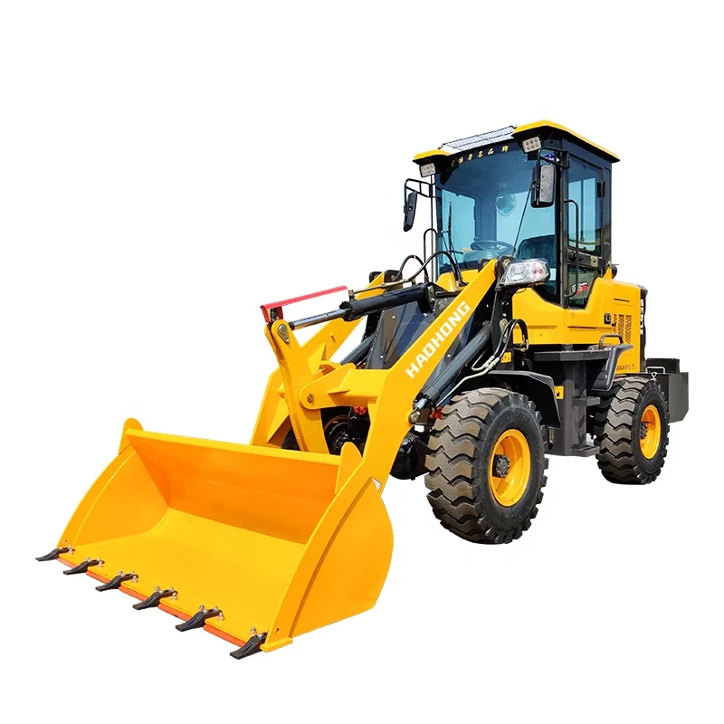 HAOHONG 4x4 Backhoe Earth-Moving Machinery Retroexcavadora Diesel Front Loader And Backhoe Tractor Mini Towable Backhoe Loader
