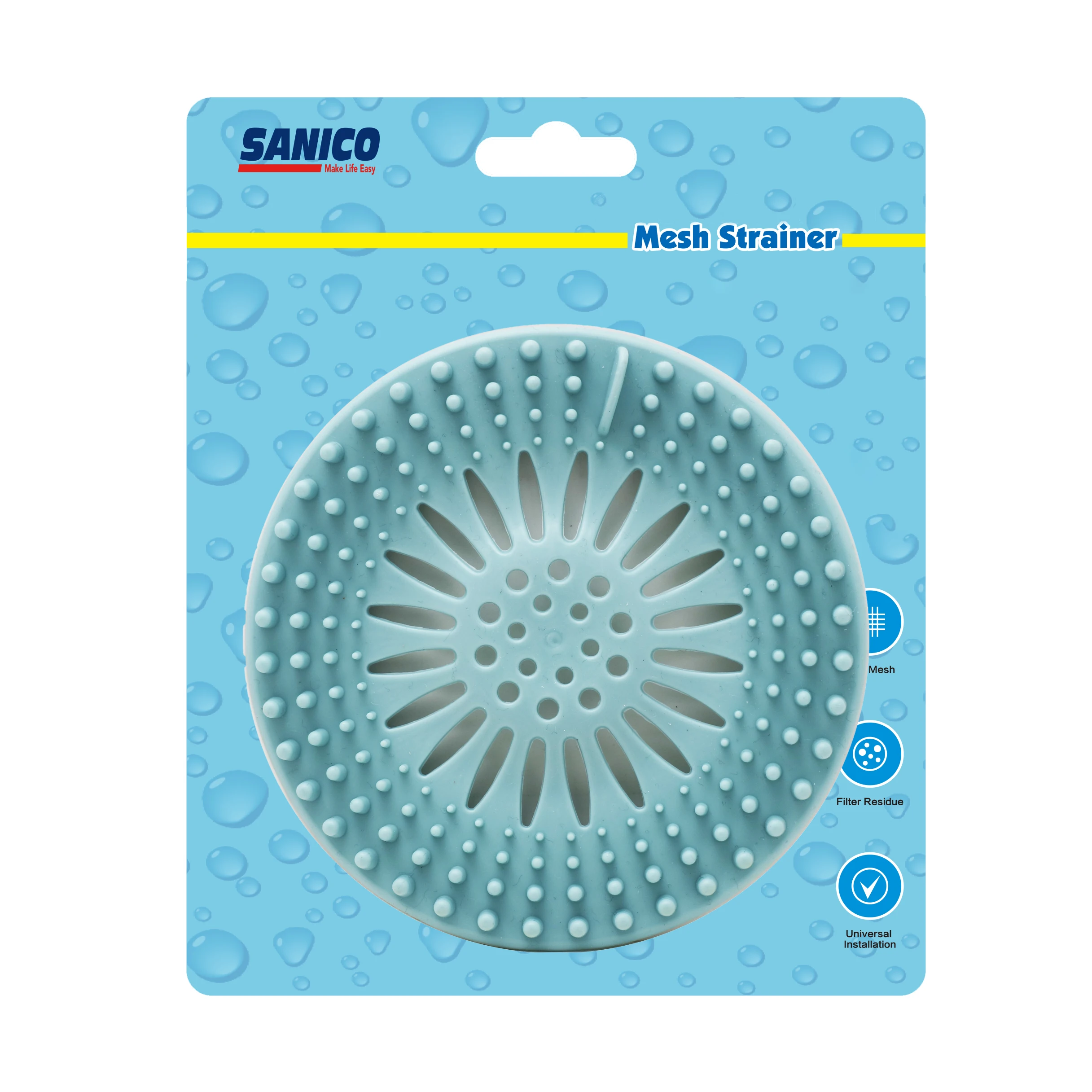 Silicone Catcher Sink Strainer Bathroom Shower Sink Stopper Drain Cover Hair Trap Filter for Kitchen Bathroom Tub