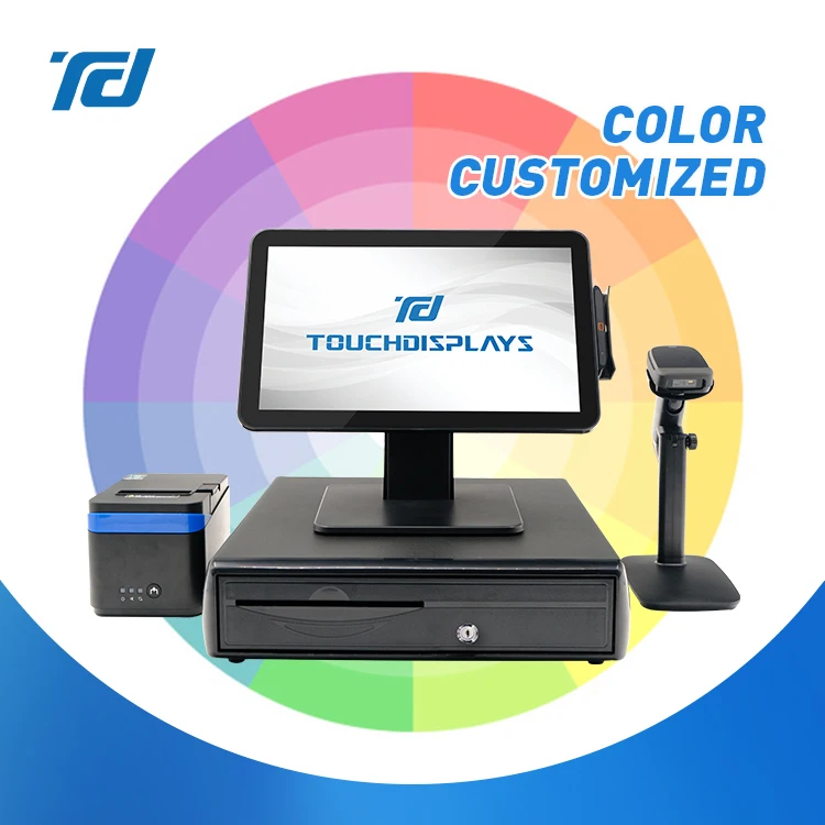 15.6 Inch Flat Screen Android Rk3288 EPOS System wifi desktop pos system machine terminal