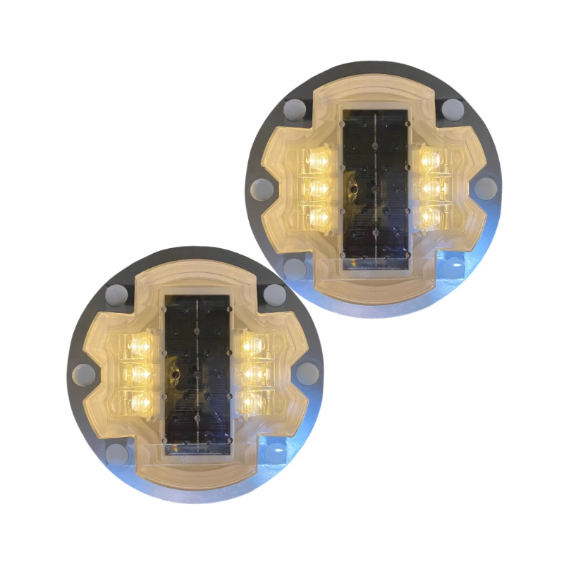 il300 Aluminum Reflector LED Reflective Cat Eyes Highway Flashing Light Waterproof IP68 Solar Road Studs
