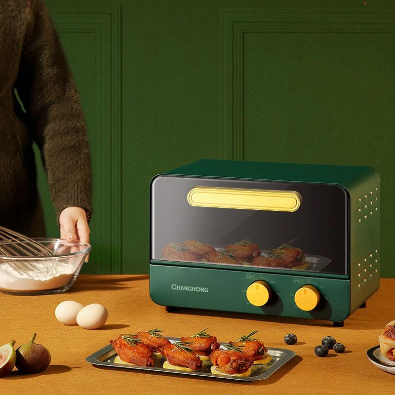 Household mini double-layer intelligent timed multi-purpose 12L electric oven