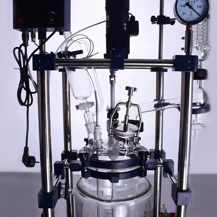MINGYI 100L Distillation Chemistry Jacket Glassware Reactor With Plc