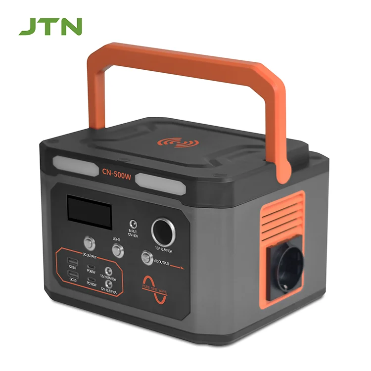 Уличная портативная электростанция на солнечной батарее с литиевой батареей 500 Вт