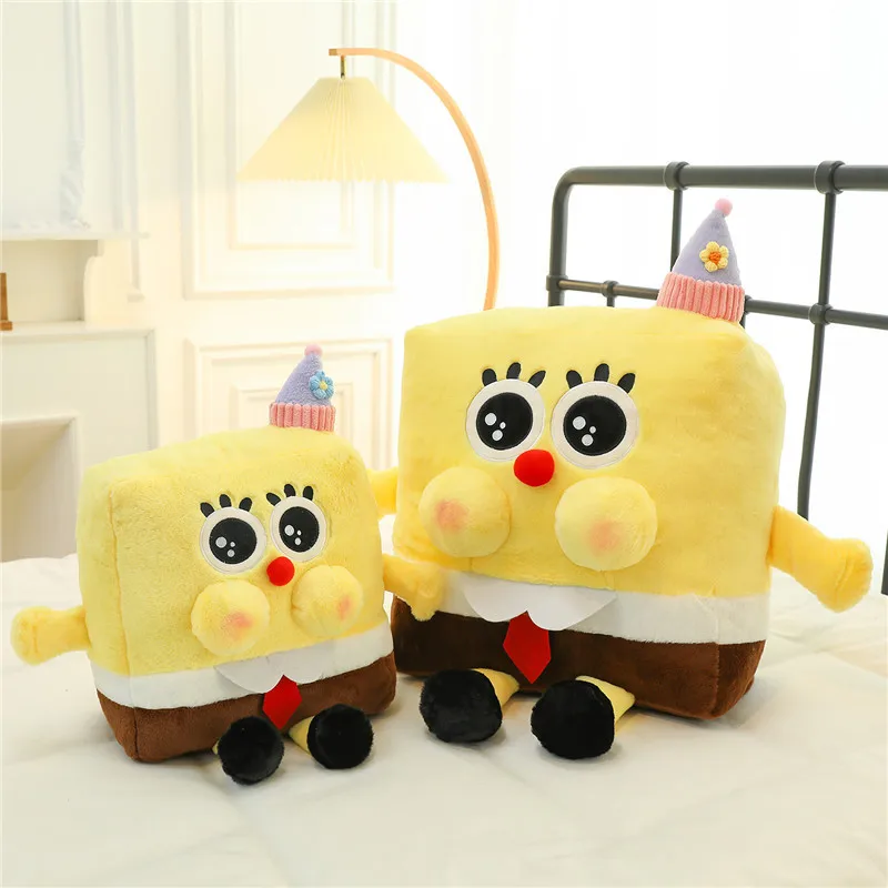 Cute Plush Toy Patrick Star Eugene H. Krabs Gary The Snail Stuffed Animal Toys Throw Pillow Halloween Decor Kids Gift