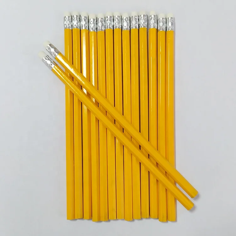 Free Sample Wood Pencil Factory High Quality HB Pencil Wholesale Standard Student Wood Pencils Custom Logo And Brand Stationery