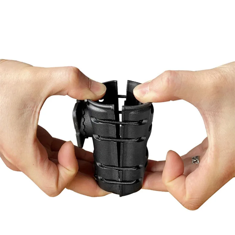 360 Degree Rotation Telescopic Baton Case Flashlight Holster Pepper Spray Pouch Case Self Defense Kit