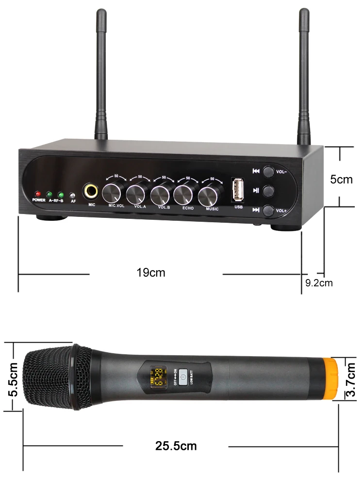 Портативный Bluetooth Воротник микрофон системы с 2 ручной для сцены церкви Вечерние