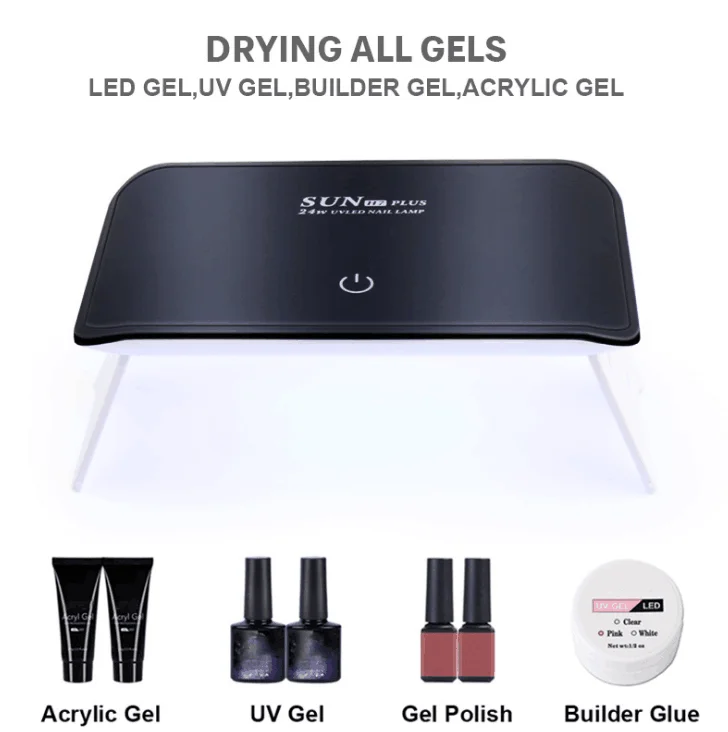 2020 New Arrival Mini2 Cure Wireless Dual Light Rechargeable Cordless Sun Uv Led Gel Dryer Nail Lamp Auto Power Battery Time