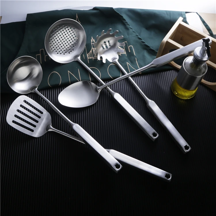 Heavy Duty Hollow Handle Matt Cook Gadgets Stainless Steel Utensils Kitchen Set