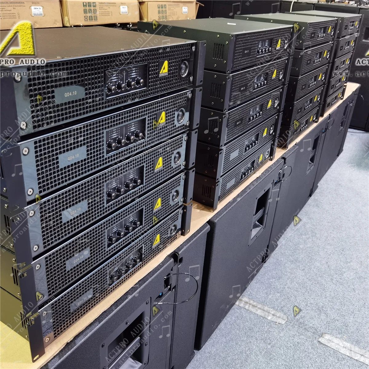 FP Series Digital 4 Channel Power Amplifier 4 Channel Class D Audio Professional Audio Power Amplifier