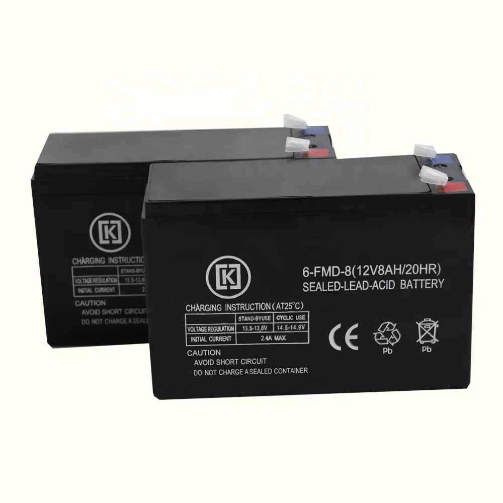 Excellent function rechargeable AGM lead acid battery 12v 7ah 8ah for home appliances