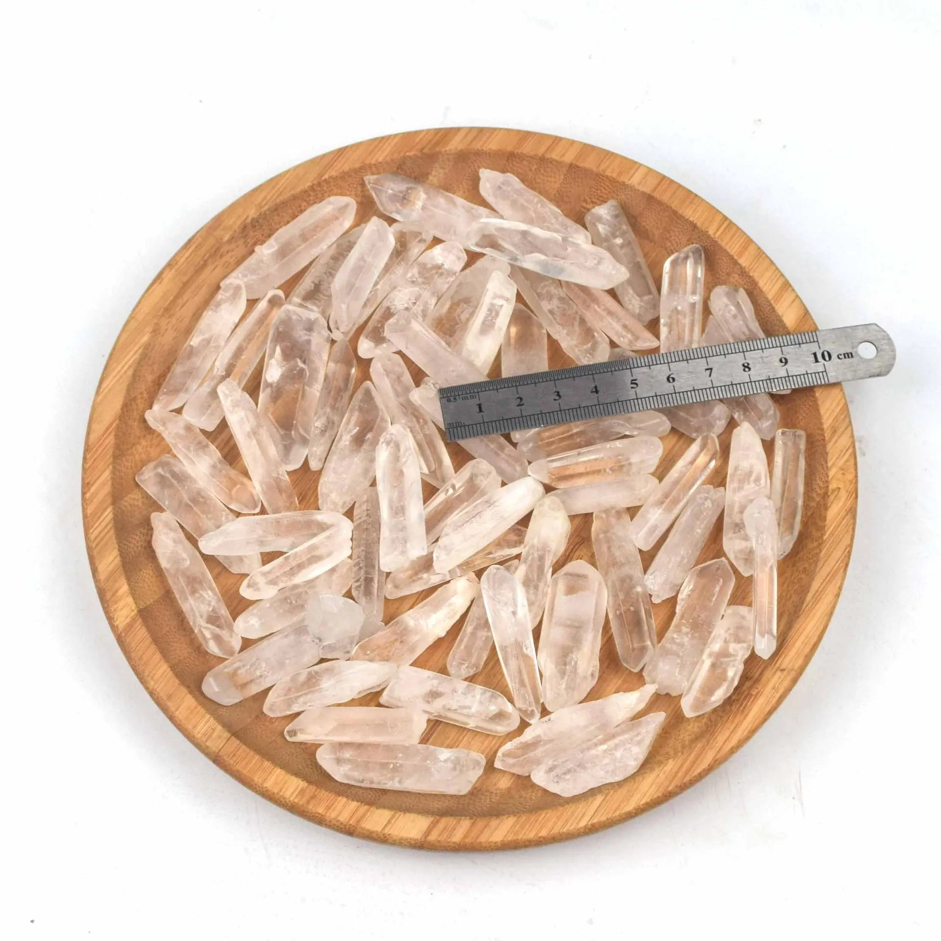 Natural White Crystal Single Pointed Transparent Energy Column Clear Quartz Rock Crystal Healing Points For Decoration