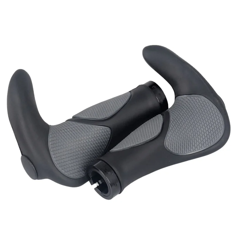 Jetshark Mountain bike rubber horn handle set bicycle handle set riding accessories bilateral locking Bicycle handle cover