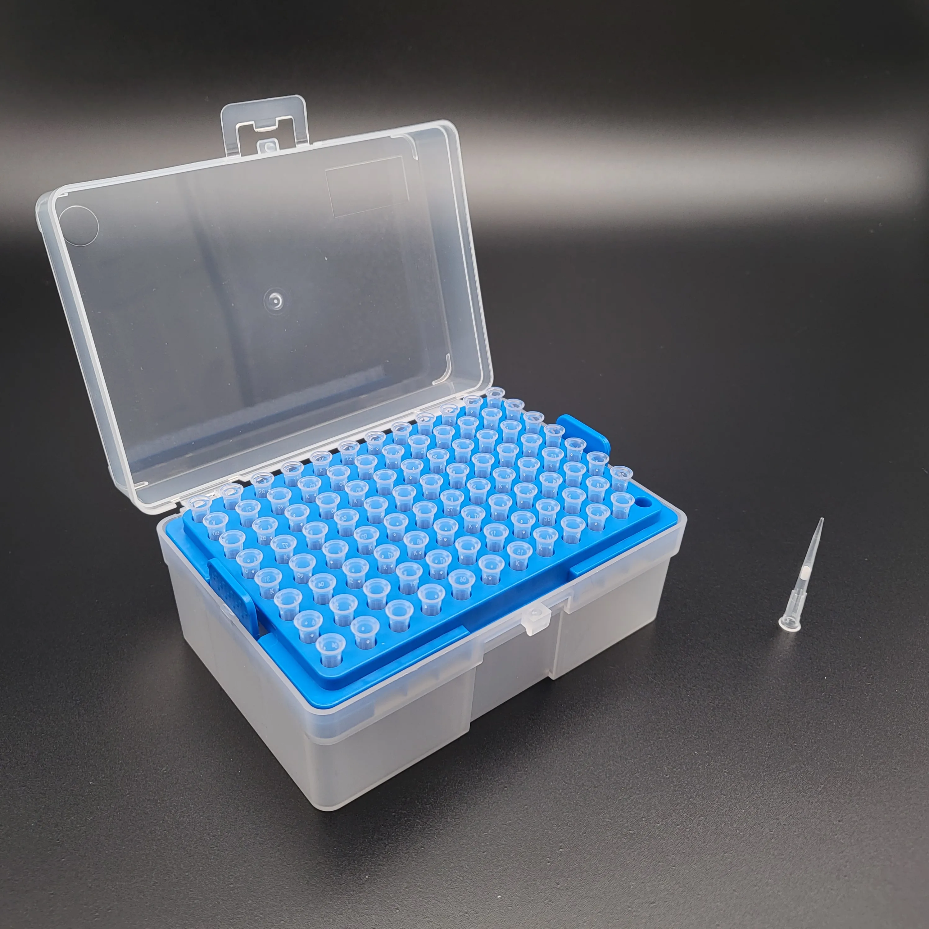 Lab Plastic Disposable Racked Sterile Filter Pipette Tips 10ul  Sterilized