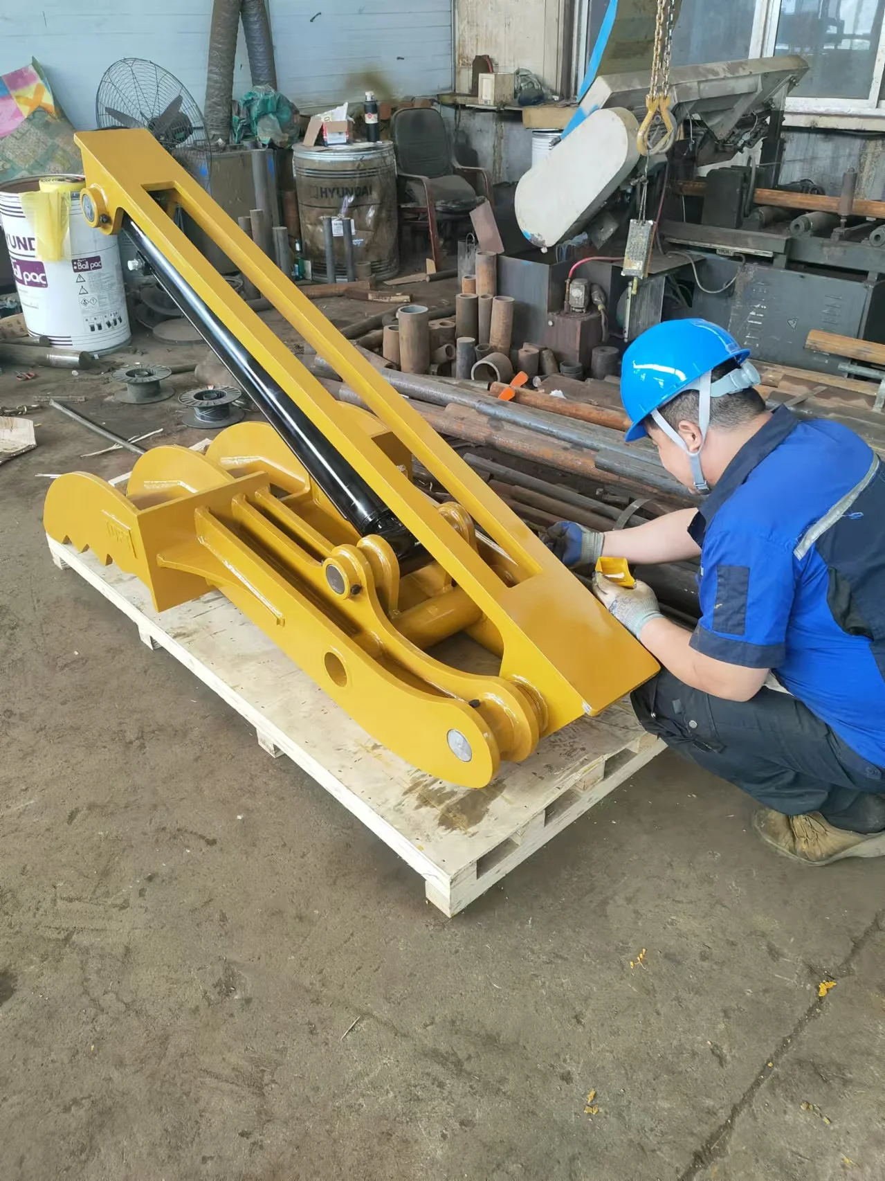 Yantai jiye Mini Hydraulic Thumb Clamp for Excavators Easy to Operate Mechanical Clamp