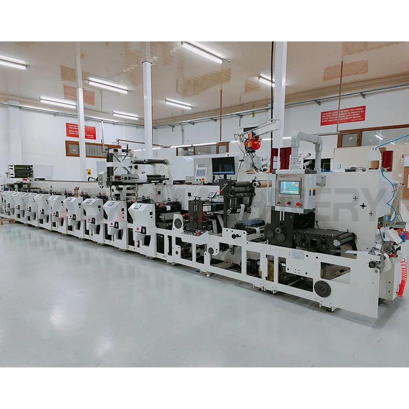 Flexo Die Cutting and Printing Machine Plc Bopp Tape Roll to Roll Flexo Printing Machine