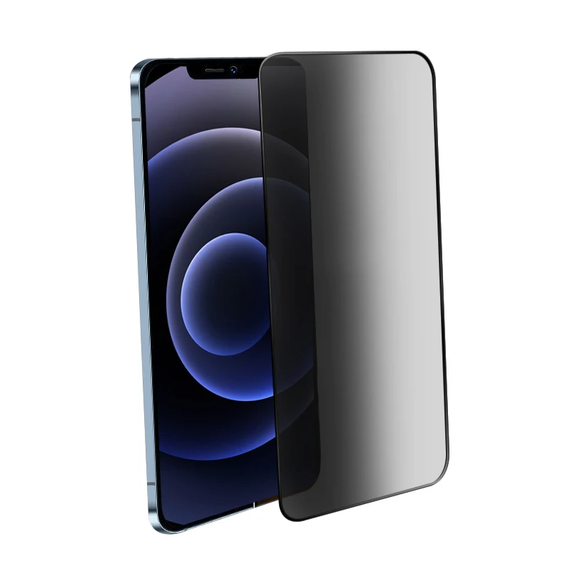HOFI 2.5D curved mobile cell phone anti-spy tempered glass privacy screen protector for iphone 11 12 13 pro  max