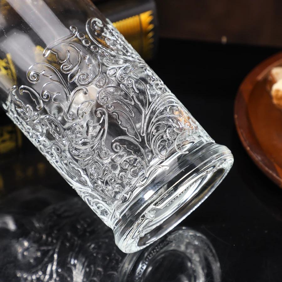 Customized Beverage Cork Lids Gin Custom Embossed Label Glass Bottle Rum Whiskey Bandy Vodka Wine Bottles Clear Glass Wine 750ml