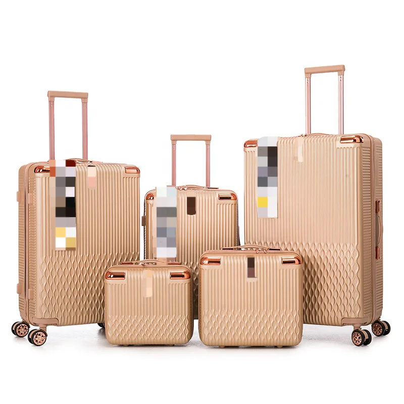 Дорожная сумка-тележка ABS багажный набор из 5 предметов ручной клади для женщин и мужчин модный чемодан набор