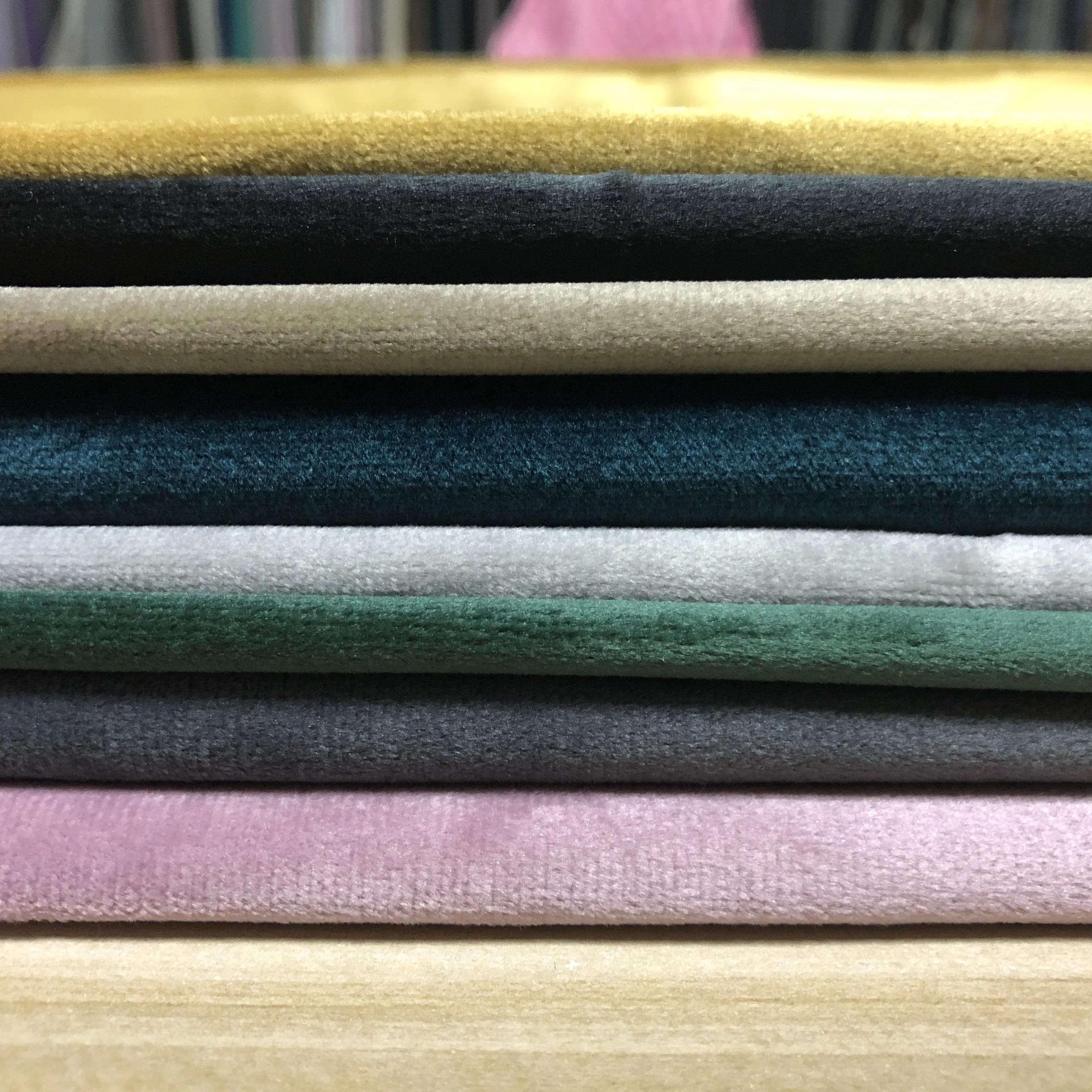 Sofa fabric solid and multicolor Dutch velvet  fabr ic high grade fabric non-fading soft and comfortable decoration fabric