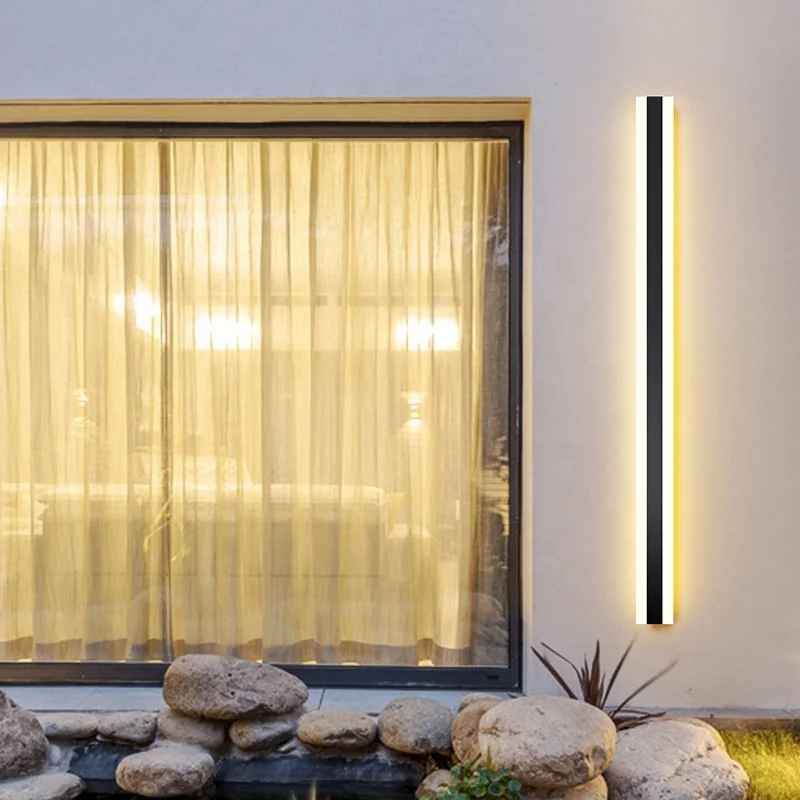 Modern Long Line LED Wall Lamp Long Strip Touch Wall Sconce Light Fixtures for Bedroom Bedside Mirror Lights Indoor Lighting 10