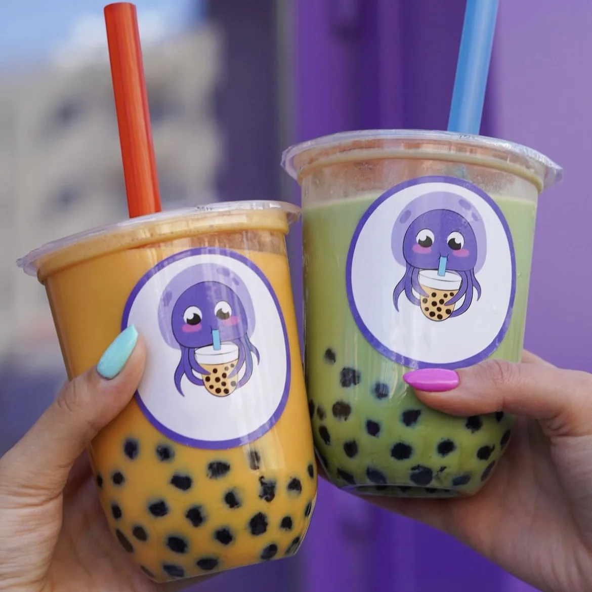16oz 20oz 24oz Boba Milk Tea Cup U PP Clear Bottles Customized Logo Juice Container Plastic Coffee Cups Wholesale